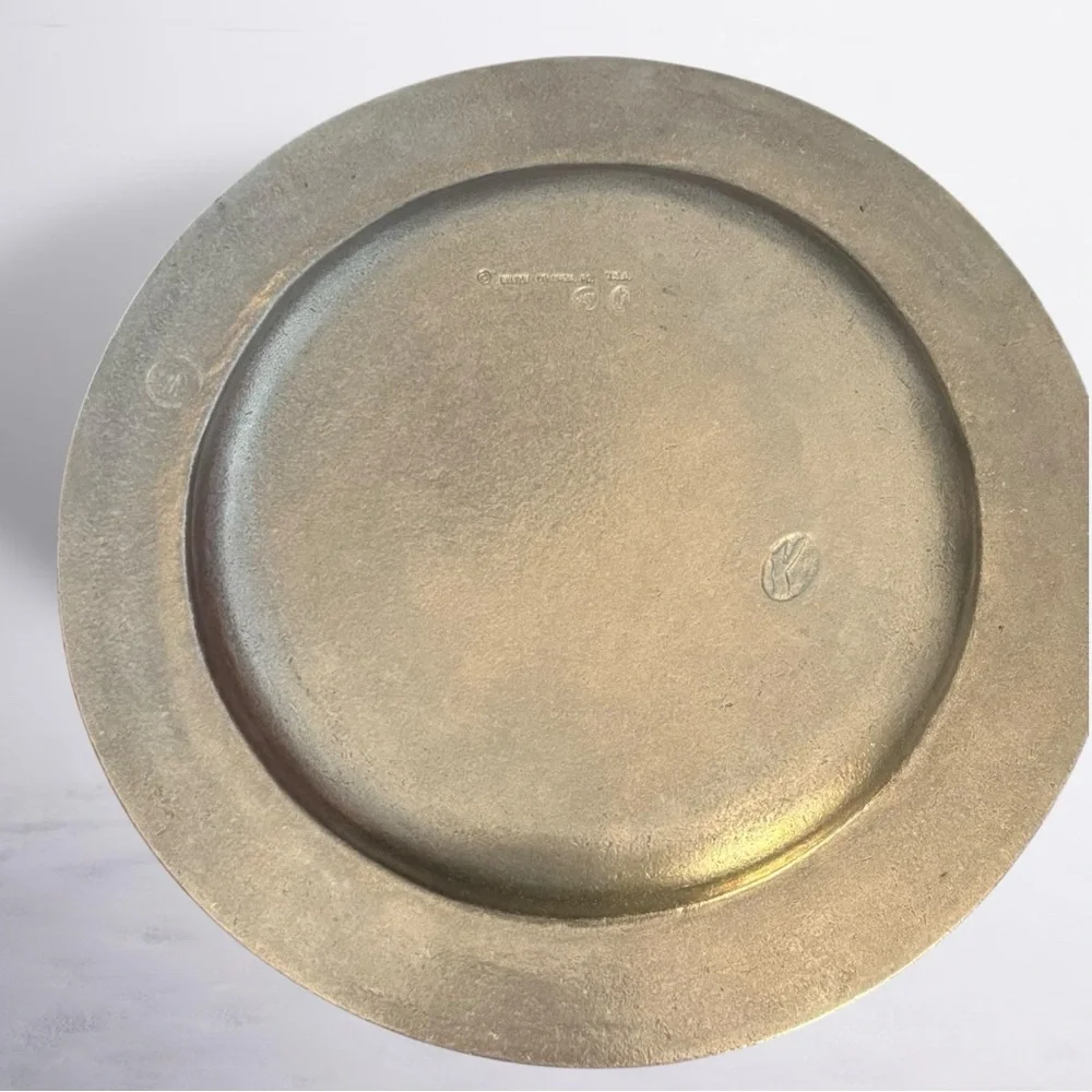 Wilton Pewter Plate Crescenta Canada Valley Rancho San Rafael 1975‎ Vintage